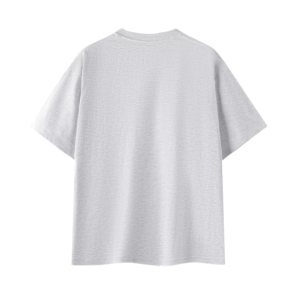 Collection 1 Nebraska Essential Cotton T-Shirt - White Gray behind